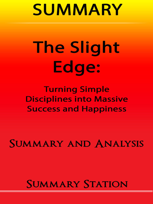 Title details for The Slight Edge / Summary by Summary Station - Available